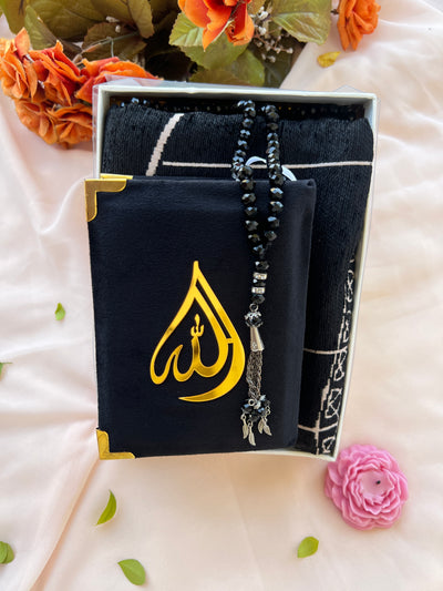 GIFT PACK (POCKET QURAN-TASBEEH-GIFT BOX-PRAYER MAT)